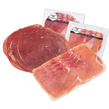 Runderrookvlees of Serrano ham